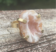Load image into Gallery viewer, Orange Druzy Ring
