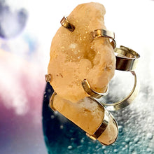 Load image into Gallery viewer, Clear Quartz Druzy Ring

